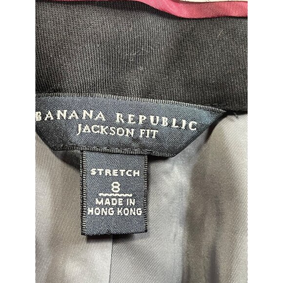 Banana Republic Gray Jackson Fit Stretch Wool Blend Pants Womens Size 8 - Picture 4 of 8